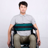Wheelchair safety belt skid prevention belt