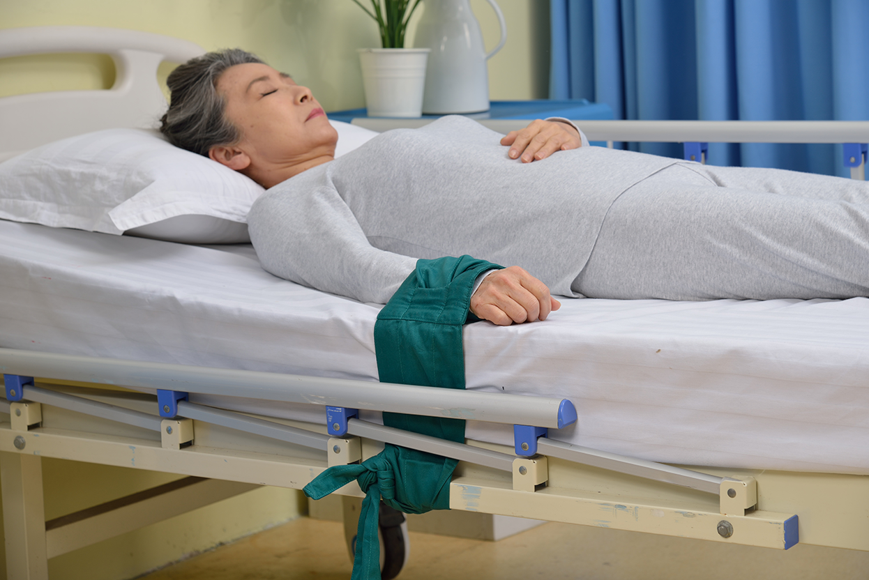 Wrist Restraint Straps For The Aged Or Hospital Patients Using On The Bed